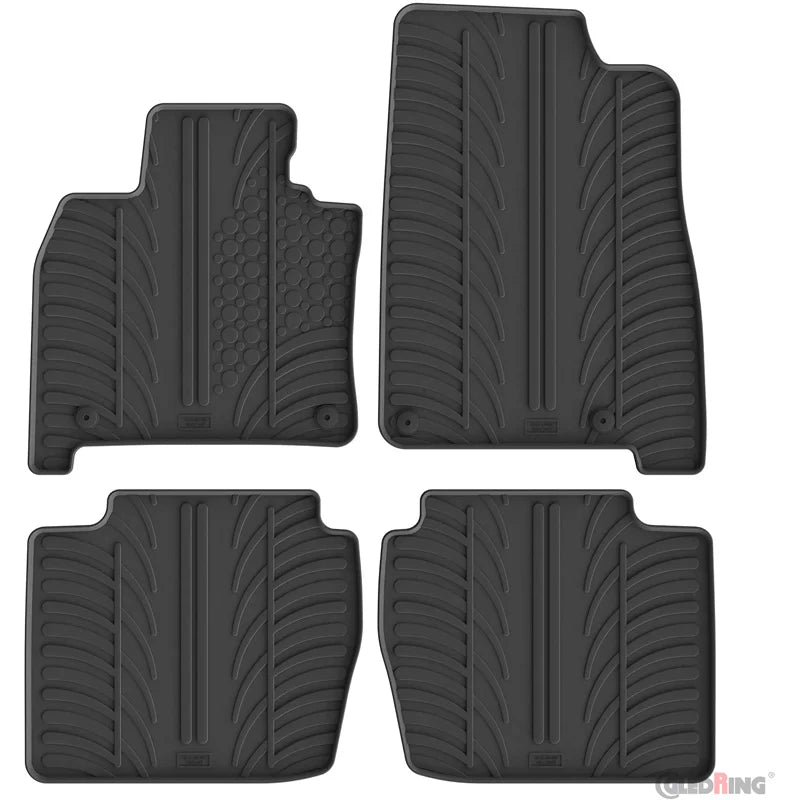 Tapetes de Borracha Mazda CX-5 III 2025- (T profile 4 tapetes + clips de fixação)