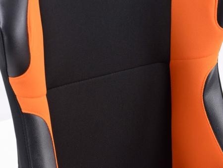 Conjunto 2 Backets Los Angeles Preto / Laranja