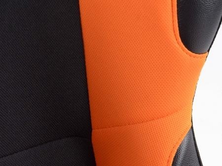 Conjunto 2 Backets Los Angeles Preto / Laranja