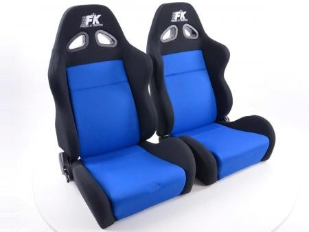 Conjunto 2 Backets Sport Preto / Azul