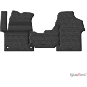 Tapetes de Borracha Citroen Jumpy / Peugeot Expert / Toyota Proace 2016- & Opel Vivaro Cargo 2019- & Fiat Scudo 2022- (G profile 3-pieces + Clips de encaixe)