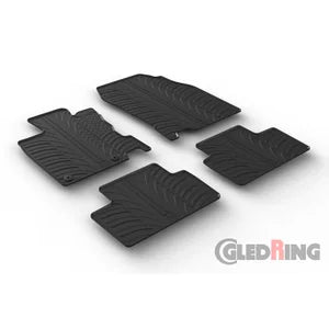Tapetes de Borracha Renault Kadjar 6/2015- (T profile 4 Tapetes + Clips de encaixe)