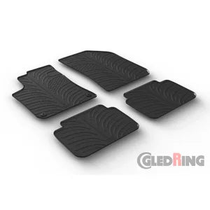 Tapetes de Borracha Peugeot 308 SW 2013-2021 (T profile 4 Tapetes + Clips de encaixe)