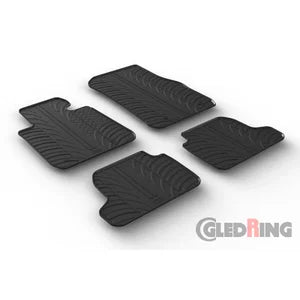 Tapetes de Borracha BMW 2-Series F22 Coupé 2013- (T profile 4 Tapetes + Clips de encaixe)