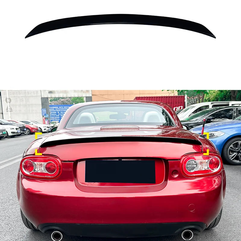 Spoiler Aileron Traseiro para Mazda MX-5 (NC) 2005-2015 (ABS Glossy Black)