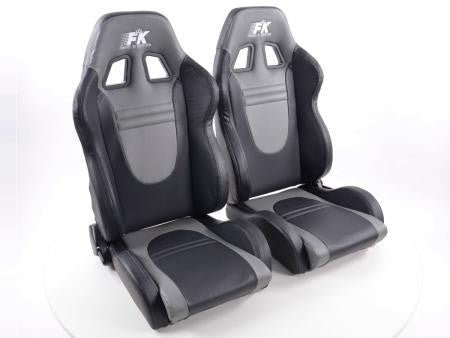 Conjunto 2 Backets Racecar Napa Preto / Cinza