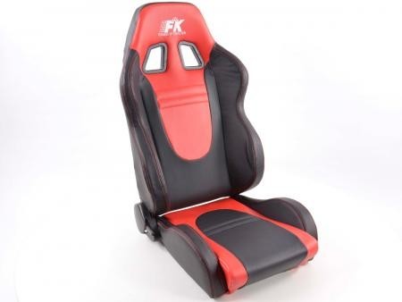 Conjunto 2 Backets Racecar Napa Preto / Vermelho
