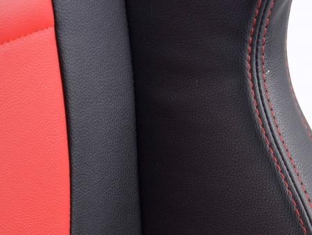 Conjunto 2 Backets Racecar Napa Preto / Vermelho