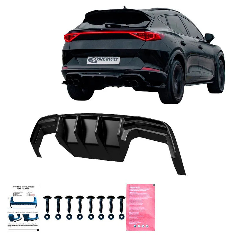 Difusor Traseiro Cupra Formentor 2020-2024 excl. VZ5 - Version 2 - Gloss black