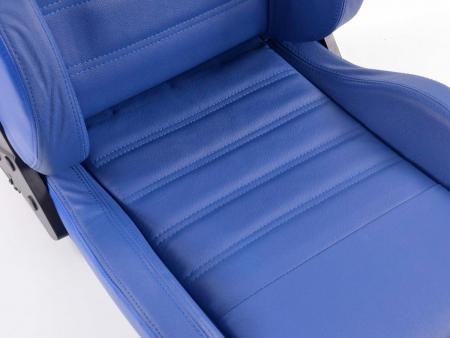 Conjunto 2 Backets Race 1 Pele Couro Azul