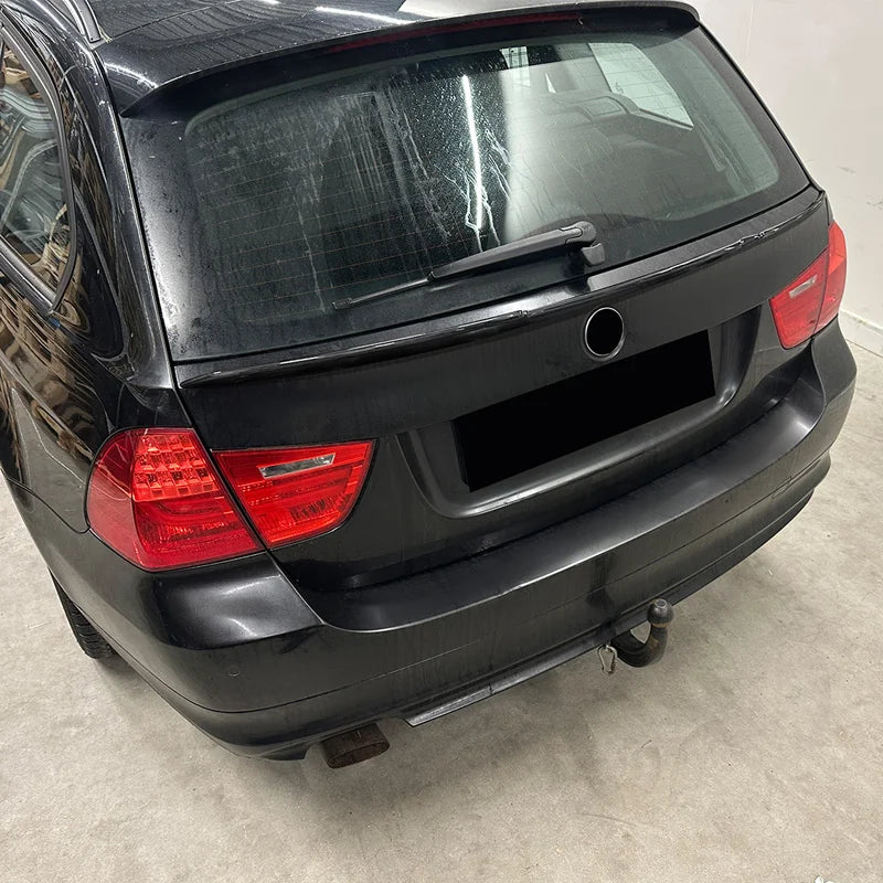 Lower mid Spoiler Aileron Traseiro para BMW 3-Series E91 Touring 2005-2012 (ABS Glossy Black)