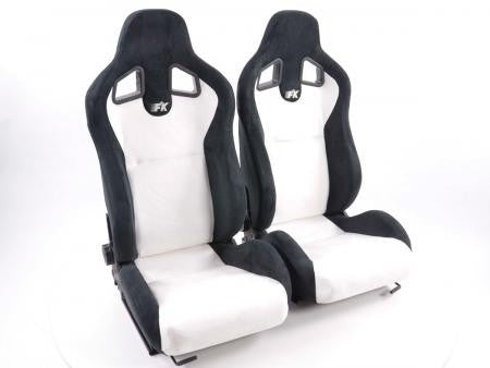 Set of 2 Columbus Napa Backpacks White / Black