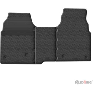 Tapetes de Borracha Ford Tourneo Custom 2023- (seat/bench) (G profile 3-pieces + Clips de encaixe)