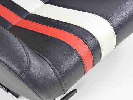 Set of 2 Portland Napa Backpacks Black / White / Red