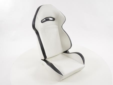 Set of 2 Halbschalensitz Napa Backpacks White with Black Stitching