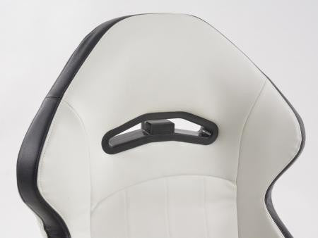 Set of 2 Halbschalensitz Napa Backpacks White with Black Stitching