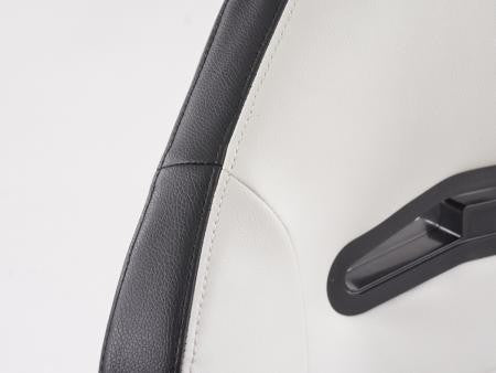 Set of 2 Halbschalensitz Napa Backpacks White with Black Stitching