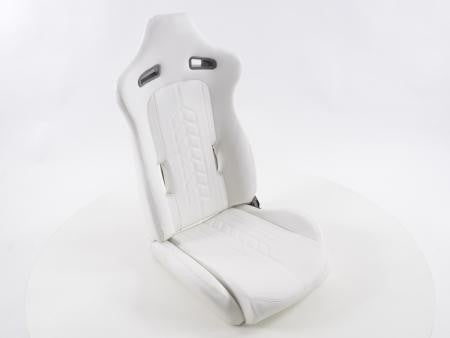 Set of 2 Halbschalensitz Napa Backpacks White with Black Stitching
