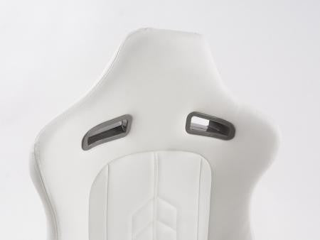 Set of 2 Halbschalensitz Napa Backpacks White with Black Stitching