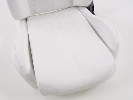 Set of 2 Halbschalensitz Napa Backpacks White with Black Stitching