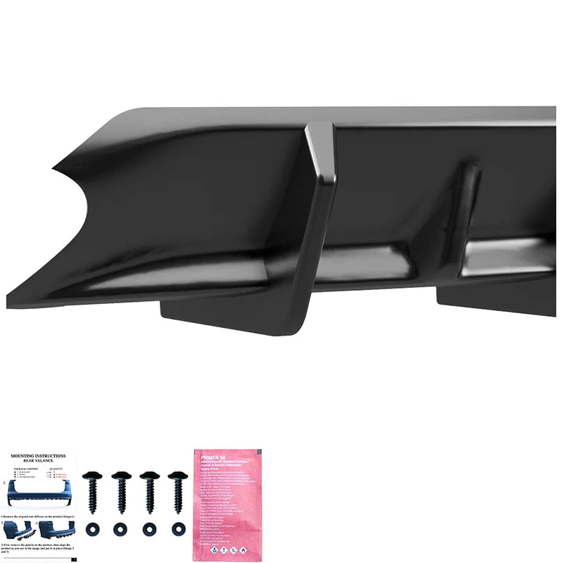 Difusor Traseiro Audi A4 (B9) Sedan/Avant S4/S-Line Facelift 2019-2024 - Gloss black