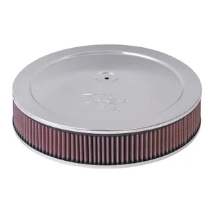 K&N Round Air Filter Assembly - 130mm flange 356mm diameter 64mm height (60-1400)