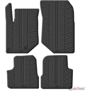 Tapetes de Borracha Peugeot 208 II 2019- / 2008 II 2020- & Opel Corsa F 2019- / Mokka 2020- excl. Electric/MHEV (T profile 4 Tapetes + Clips de encaixe)