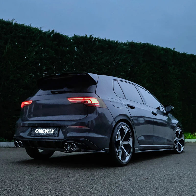 Difusor Traseiro VW Golf VIII HB 3/5-doors 2020-2024 & FL 2024- excl. GTi/GTD/GTE/R/R-Line - Gloss black