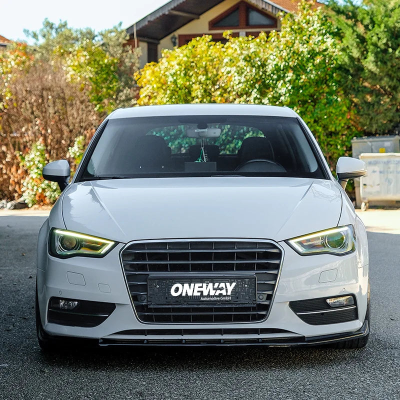 Difusor Frontal Audi A3 (8V) HB 3-doors/Sportback/Limousine/Cabrio 2012-2016 excl. S-Line/S3/RS3 - Gloss black
