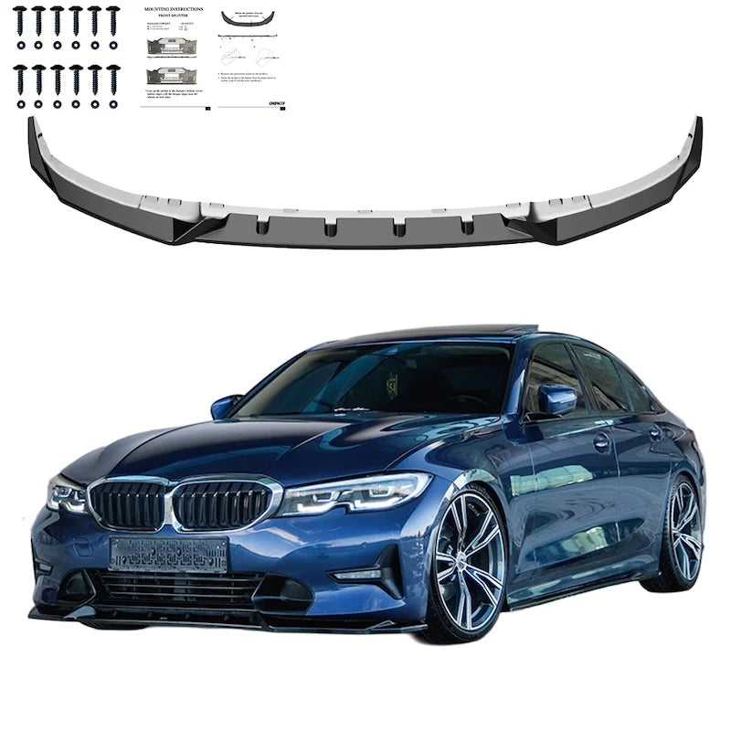 Difusor Frontal BMW Serie 3 G20 G21 Sedan/Touring Sport Line 2018-2022 - Gloss Black