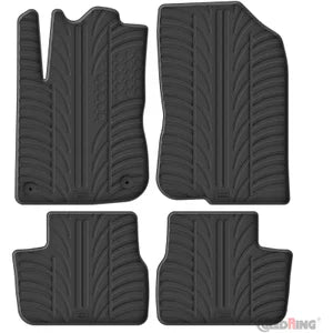 Tapetes de Borracha Peugeot 208 2012-2019 (T profile 4 Tapetes + Clips de encaixe)