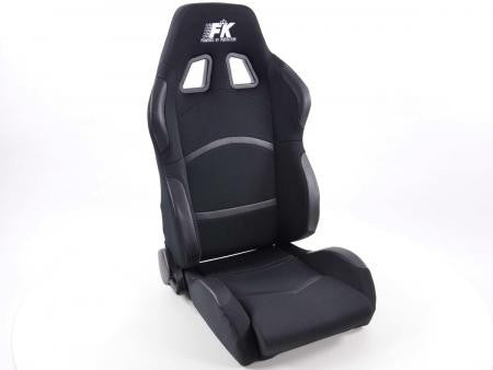 Conjunto 2 Backets Cyberstar Preto com Aquecimento e Massagem