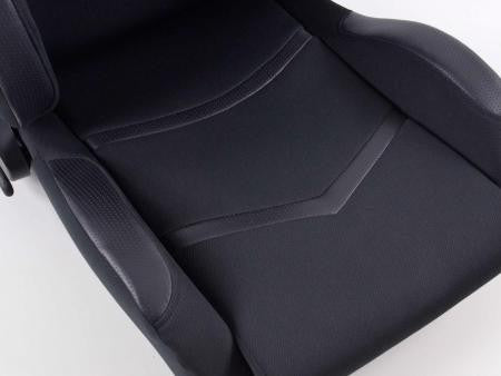 Conjunto 2 Backets Cyberstar Preto com Aquecimento e Massagem