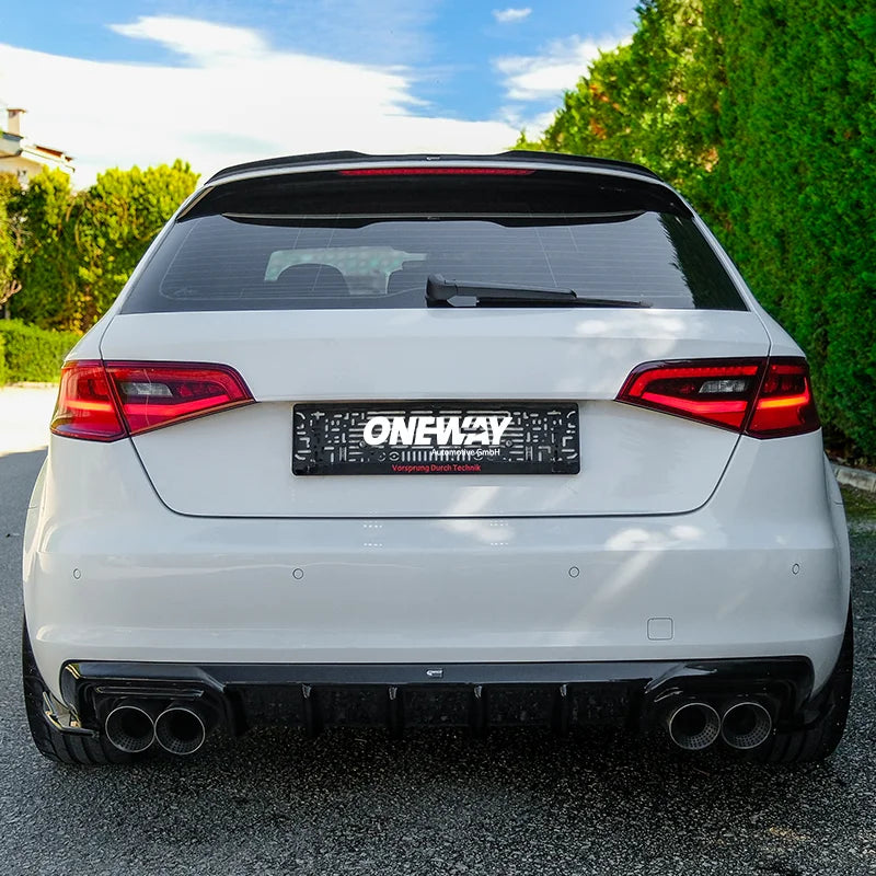 Spoiler Mala Audi A3 (8V) Sportback 2012-2020 excl. S-Line/S3/RS3 - Gloss black