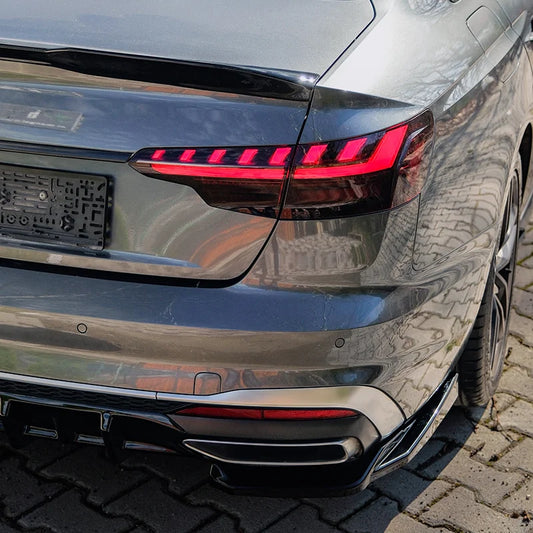 Difusores Traseiros Audi A4 (B9) Sedan/Avant S4/S-Line Facelift 2019-2024 - Gloss black