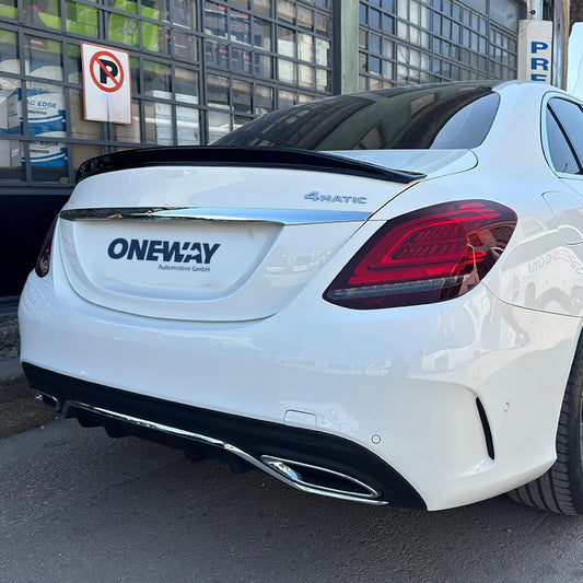 Spoiler Mala Mercedes C-Class (W205) Sedan 2014-2021 incl. AMG - Gloss black