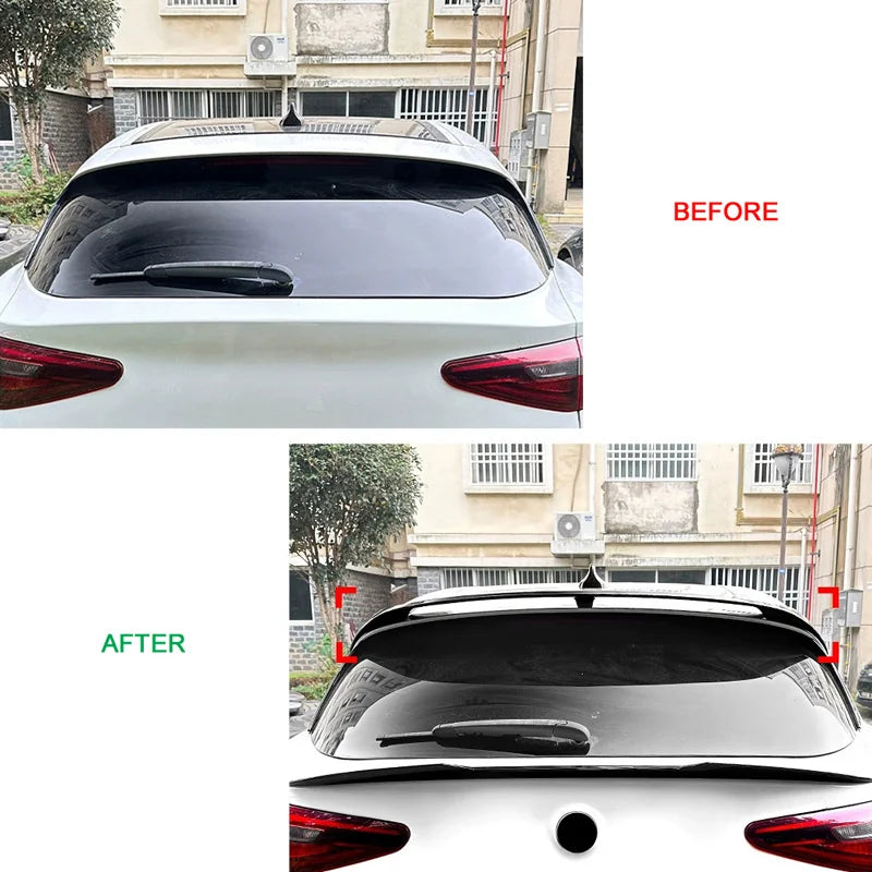 Spoiler Aileron para Alfa Romeo Stelvio (949) 2016- (ABS Glossy Black)