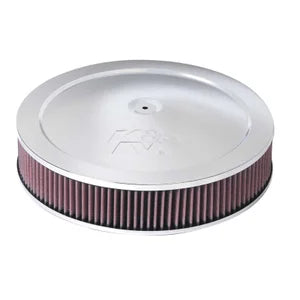 K&N Round Air Filter Assembly - 130mm flange 356mm diameter 70mm height 32mm drop base (60-1280)