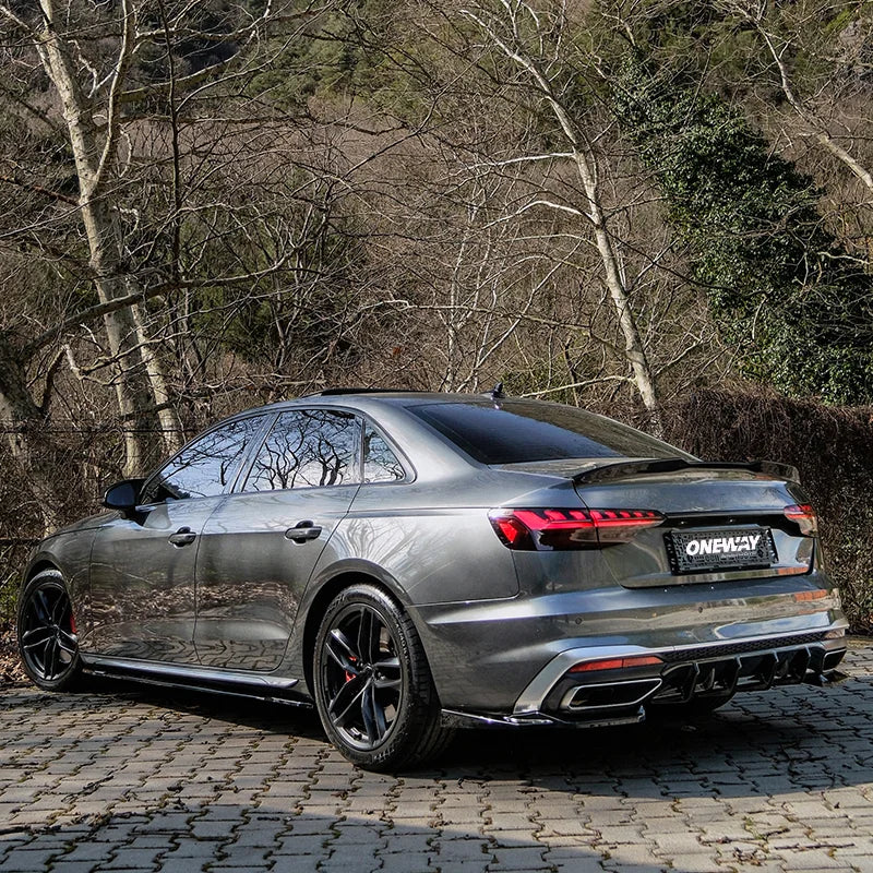 Difusor Traseiro Audi A4 (B9) Sedan/Avant S4/S-Line Facelift 2019-2024 - Gloss black