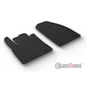 Tapetes de Borracha Ford Transit Courier (Cargo) 2023- (T profile 2 Tapetes + Clips de encaixe)
