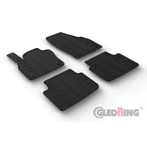 Tapetes de Borracha Skoda Kamiq 9/2019- (T profile 4 Tapetes + Clips de encaixe)