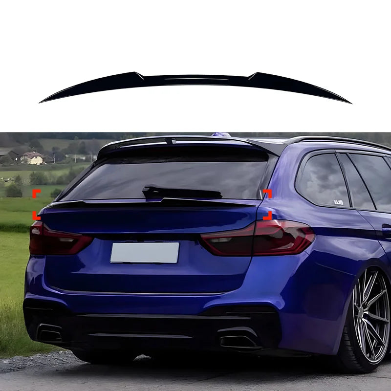 Lower mid Spoiler Aileron Traseiro para BMW 5-Series G31 Touring 2017-2024 (ABS Glossy Black)