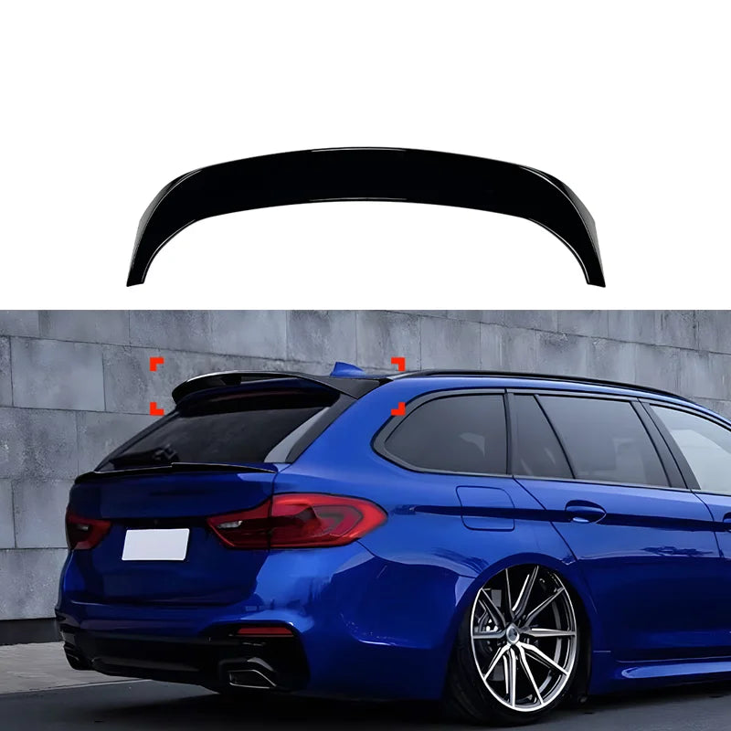 Aileron Spoiler Cap para BMW 5-Series G31 Touring 2017-2024 (ABS Glossy Black)