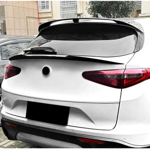 Lower mid Spoiler Aileron Traseiro para Alfa Romeo Stelvio (949) 2016- (ABS Glossy Black)