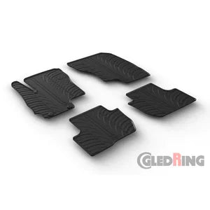Tapetes de Borracha Mitsubishi Outlander 2012- incl. PHEV (T profile 4 Tapetes + Clips de encaixe)
