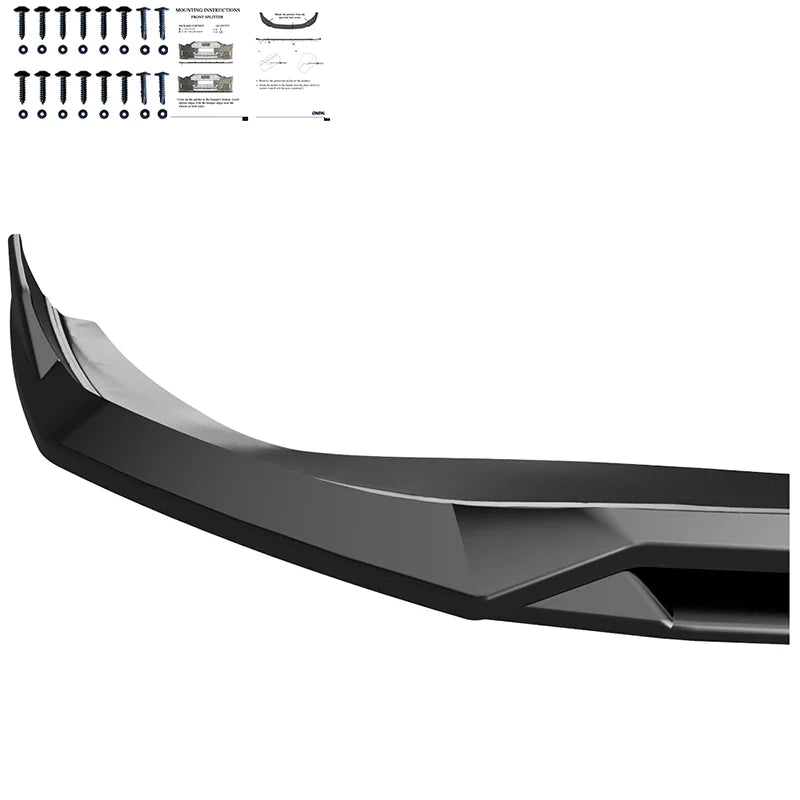 Difusor Frontal VW Golf VIII HB/Variant 2020-2024 excl. GTi/GTD/GTE/R/R-Line 'Version 2' - Gloss black (Cópia)