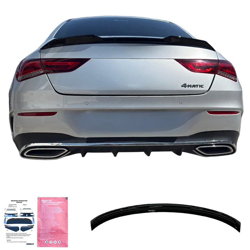 Spoiler Mala Mercedes CLA (C118) Coupe 2019-2023 incl. AMG/Aero - Gloss black