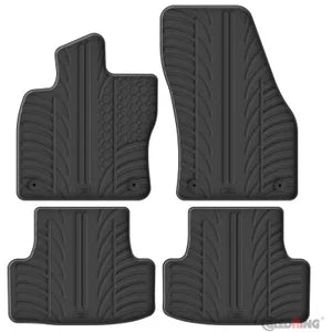 Tapetes de Borracha Skoda Karoq 7/2017- (T profile 4 Tapetes + Clips de encaixe)