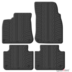 Tapetes de Borracha Volkswagen Touareg 2010-2018 (G profile 4 Tapetes + Clips de encaixe)