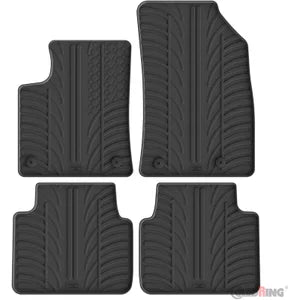 Tapetes de Borracha Opel Crossland X 6/2017-1/2021 (T profile 4 Tapetes + Clips de encaixe)